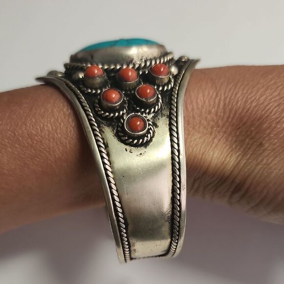 Silver Cuff Bracelet - Picture 3 of 8